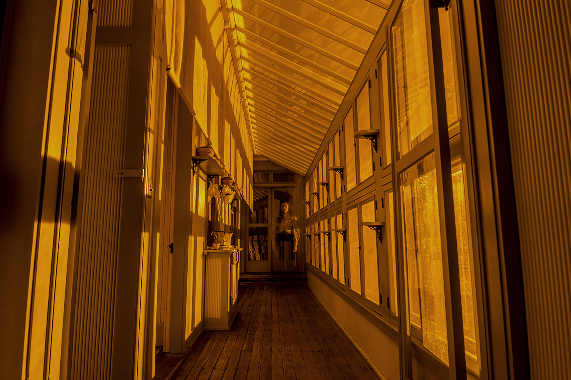 Sun Porch at Night: Winchester Mystery House