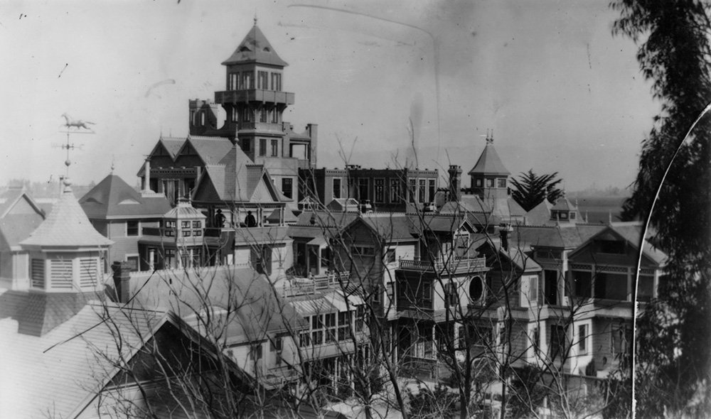 Historical photo of the Winchester Mystery House