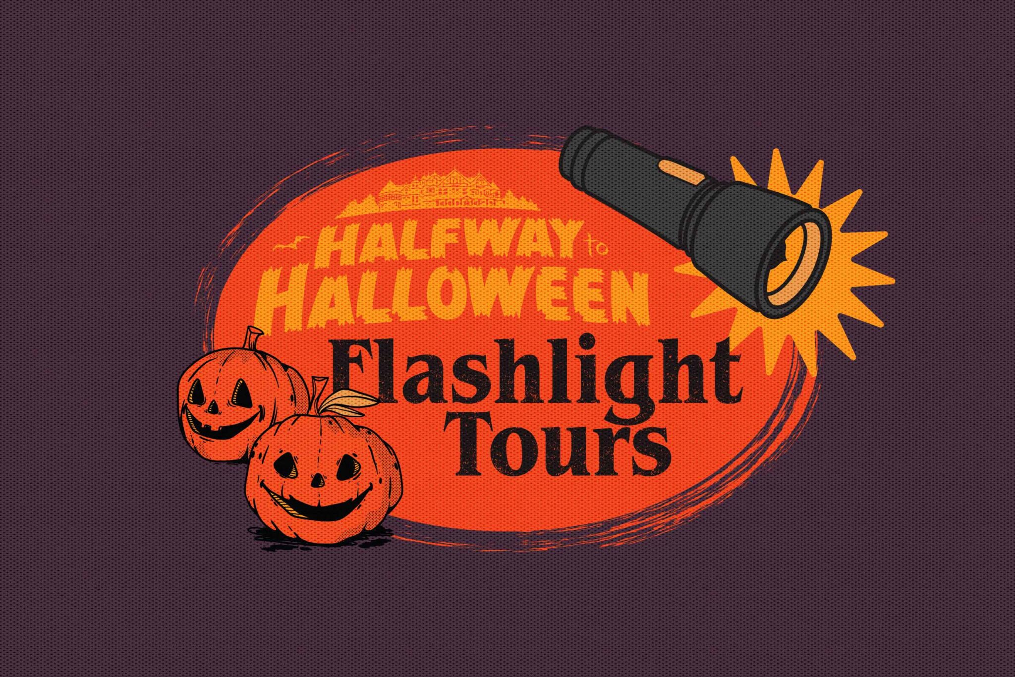 halfway to halloween flashlight tour